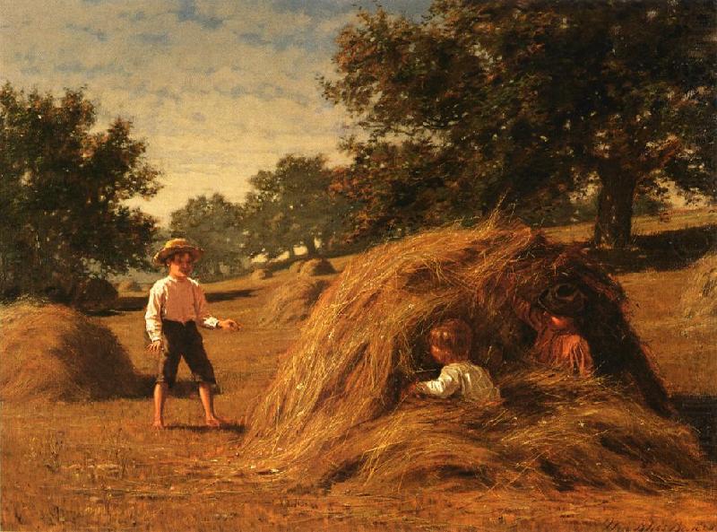 William Bliss Baker Hiding in the Haycocks china oil painting image